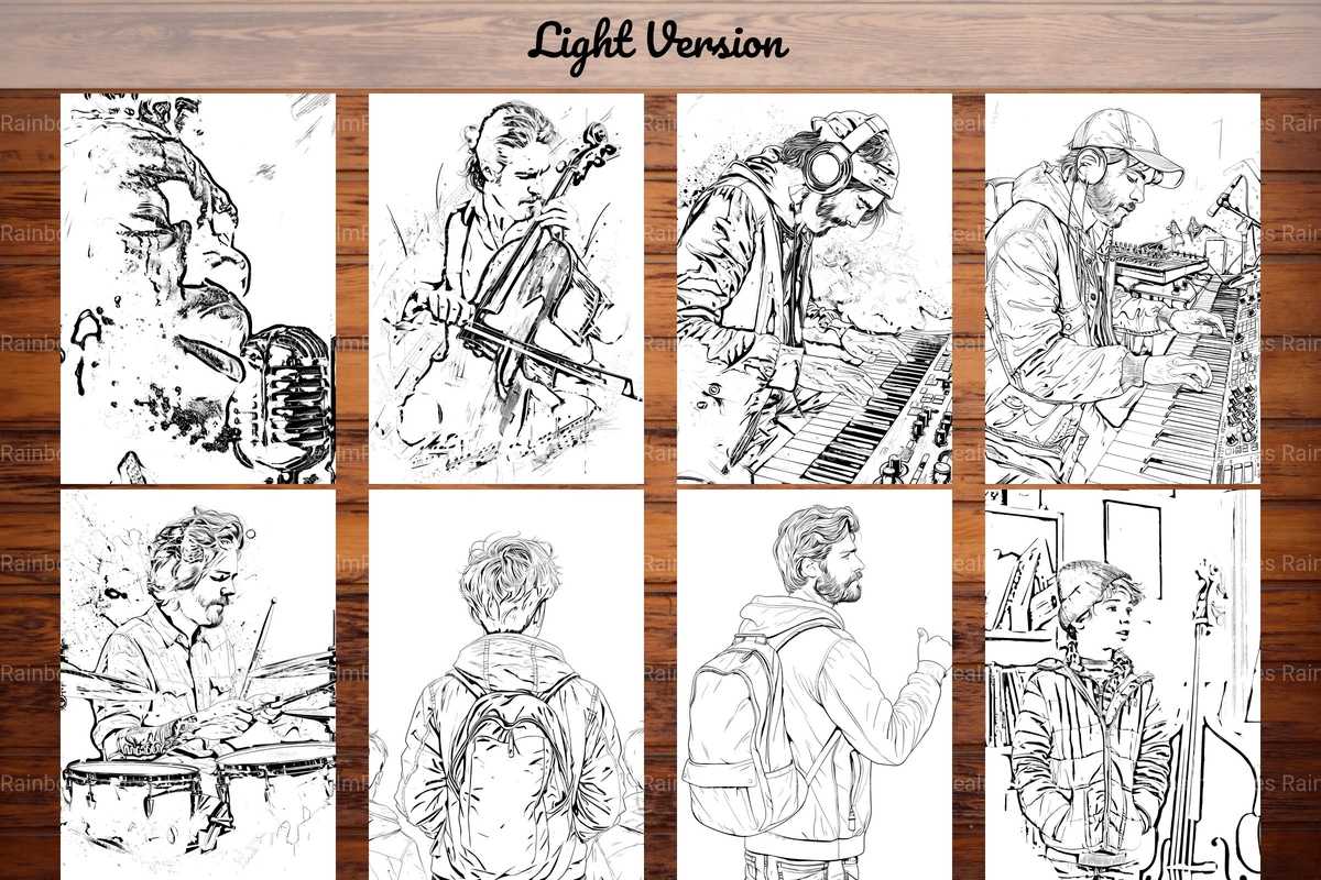 Musician Coloring Books - CraftNest - Digital Crafting and Art