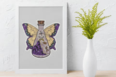 Mystical Moth Potion Bottle Clipart Bundle - CraftNest - Digital Crafting and Art