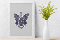 Mystical Moth Potion Bottle Clipart Bundle - CraftNest - Digital Crafting and Art