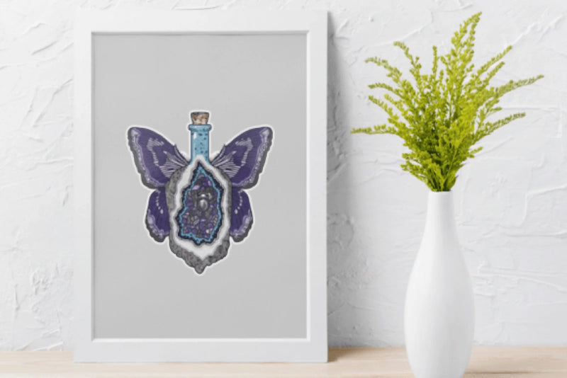 Mystical Moth Potion Bottle Clipart Bundle - CraftNest - Digital Crafting and Art