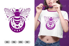 Mystical Bee Celestial Clipart Bundle - CraftNest - Digital Crafting and Art