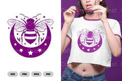 Mystical Celestial Bee SVG Bundle - CraftNest - Digital Crafting and Art