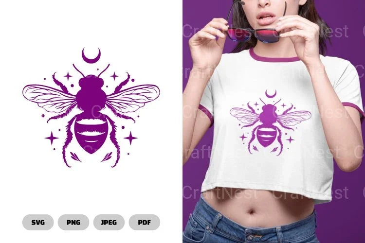 Mystical Celestial Bee SVG Bundle - CraftNest - Digital Crafting and Art