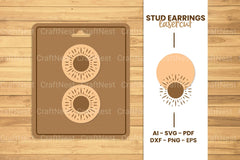 Mystical Stud Earrings Lasercut SVG Bundle - CraftNest - Digital Crafting and Art