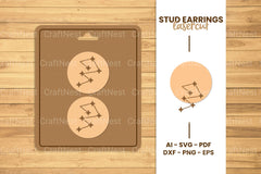 Mystical Stud Earrings Lasercut SVG Bundle - CraftNest - Digital Crafting and Art