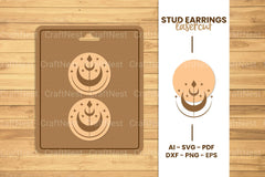 Mystical Stud Earrings Lasercut SVG Bundle - CraftNest - Digital Crafting and Art