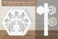 Namaste Mandala 3D Shadow Box Clipart Bundle - CraftNest - Digital Crafting and Art