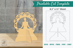 Namaste Printable Cut Template Bundle - CraftNest - Digital Crafting and Art