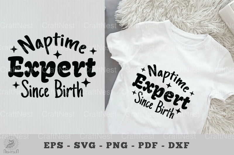 Naptime Expert Since Birth Baby Quotes Clipart Bundle - CraftNest - Digital Crafting and Art