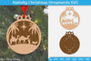 Nativity Christmas Ornament SVG Bundle