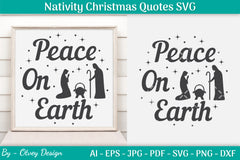 Nativity Christmas Quotes SVG Bundle 3 - CraftNest - Digital Crafting and Art