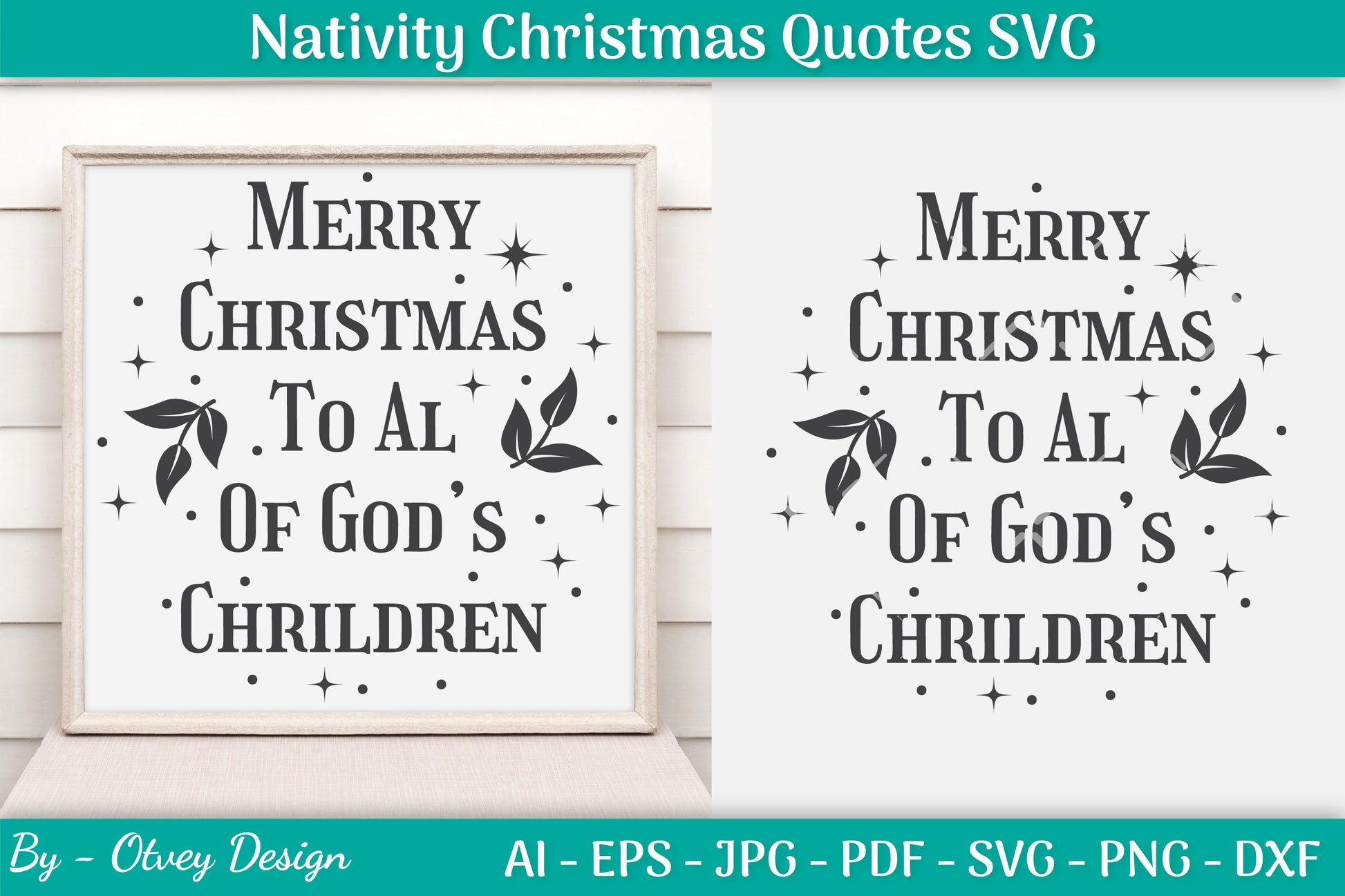 Nativity Christmas Quotes SVG Bundle 4 - CraftNest - Digital Crafting and Art