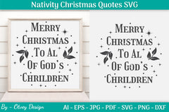 Nativity Christmas Quotes SVG Bundle 4 - CraftNest - Digital Crafting and Art