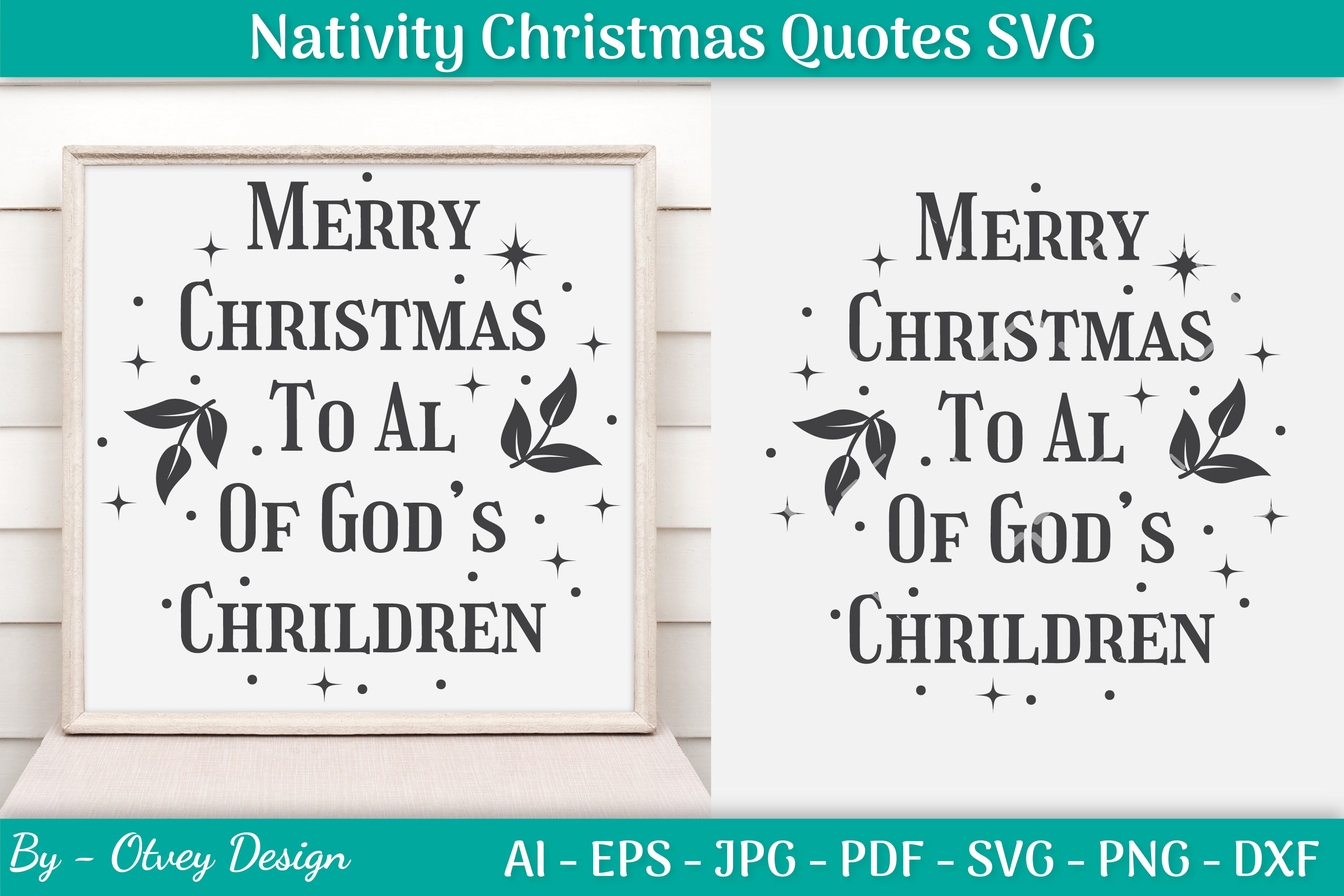Nativity Christmas Quotes SVG Bundle 4 - CraftNest - Digital Crafting and Art