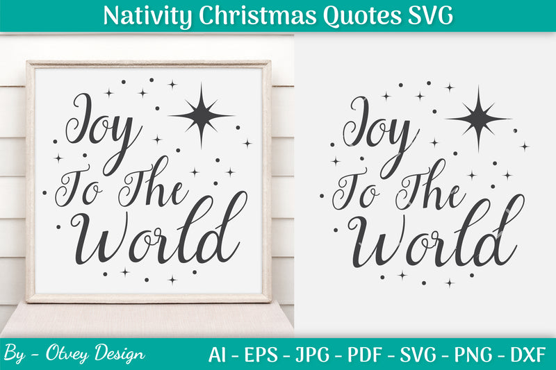 Nativity Christmas Quotes SVG Bundle 5 - CraftNest - Digital Crafting and Art