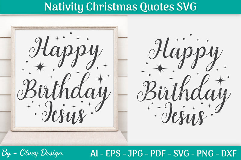 Nativity Christmas Quotes SVG Bundle 6 - CraftNest - Digital Crafting and Art