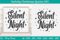 Nativity Christmas Quotes SVG Bundle 10 - CraftNest - Digital Crafting and Art
