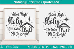 Nativity Christmas Quotes SVG Bundle 12 - CraftNest - Digital Crafting and Art
