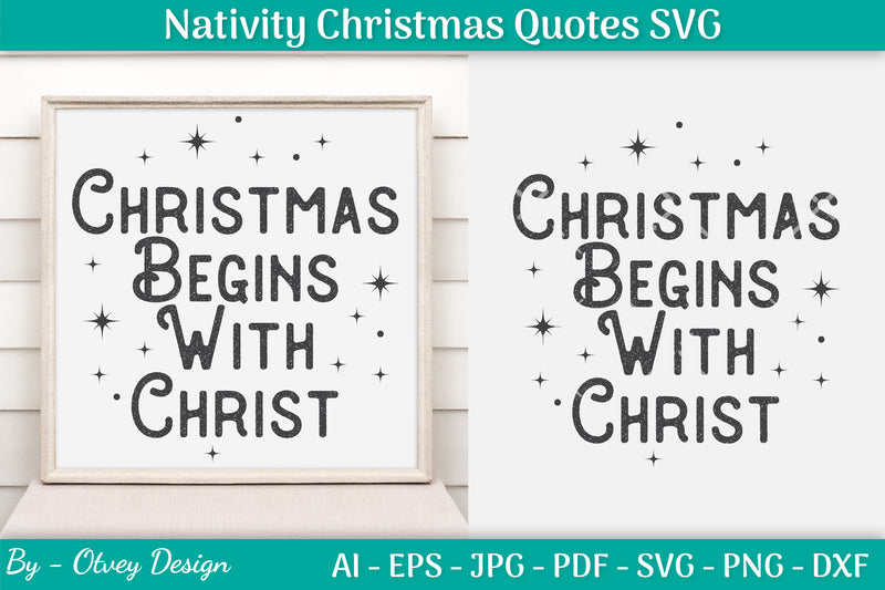 Nativity Christmas Quotes SVG Bundle 16 - CraftNest - Digital Crafting and Art