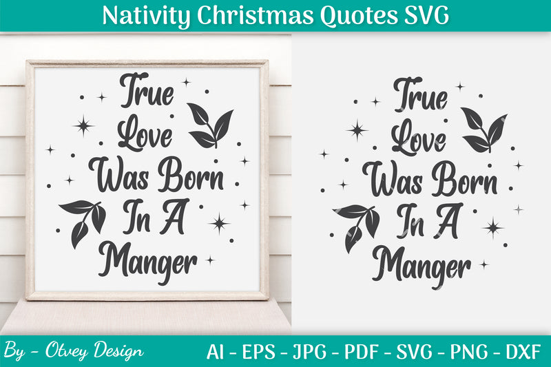 Nativity Christmas Quotes SVG Bundle 17 - CraftNest - Digital Crafting and Art