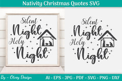 Nativity Christmas Quotes SVG Bundle 19 - CraftNest - Digital Crafting and Art
