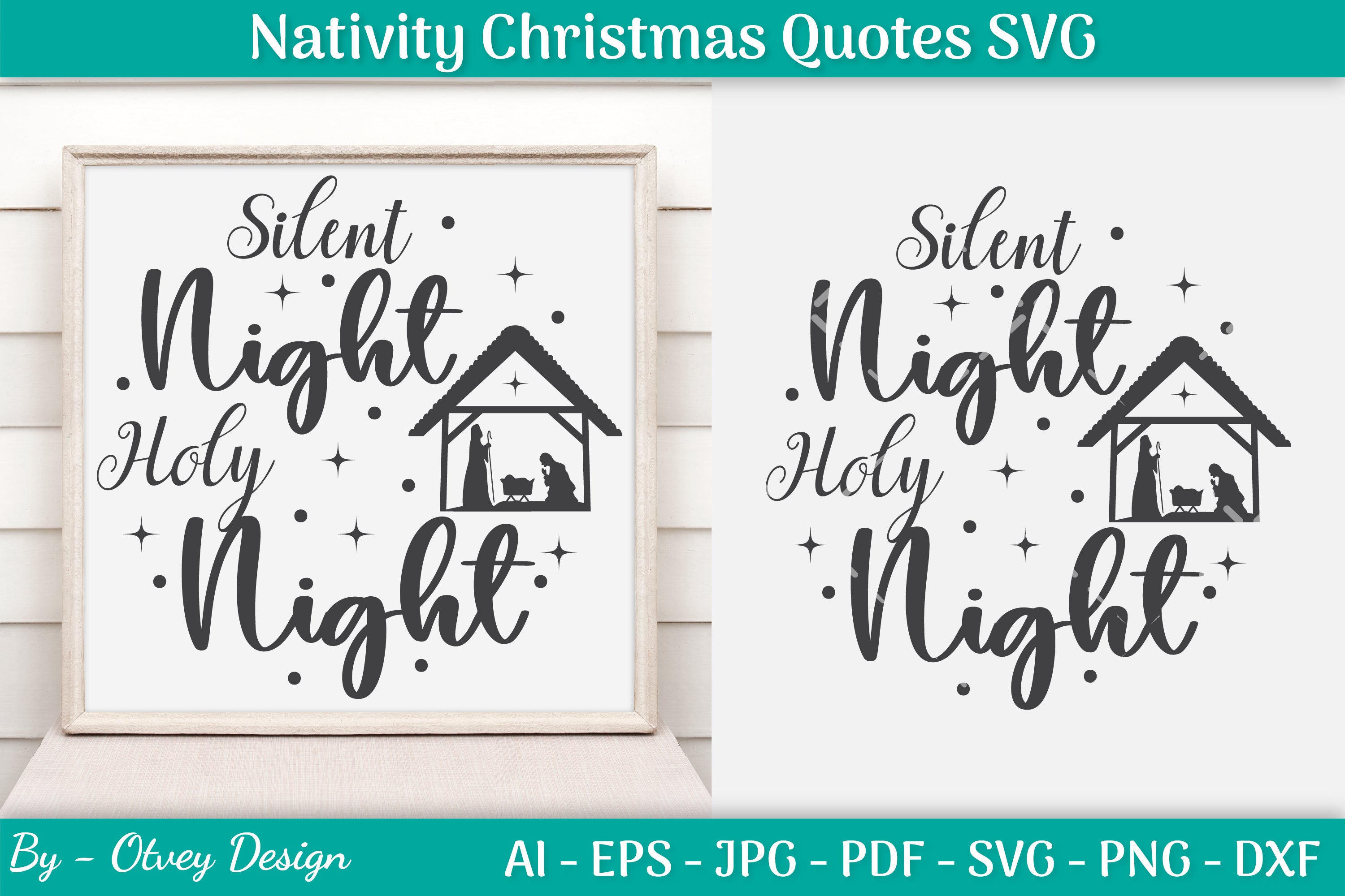 Nativity Christmas Quotes SVG Bundle 19 - CraftNest - Digital Crafting and Art