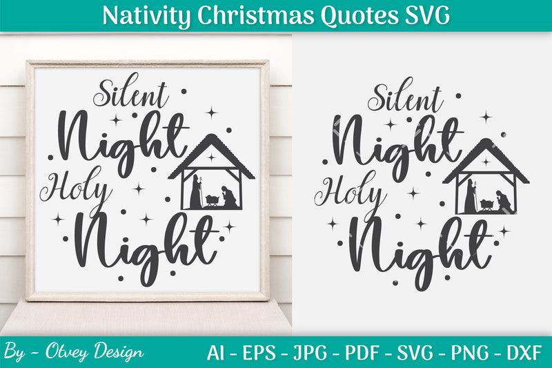 Nativity Christmas Quotes SVG Bundle 19 - CraftNest - Digital Crafting and Art