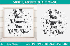 Nativity Christmas Quotes SVG Bundle 22 - CraftNest - Digital Crafting and Art