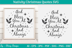 Nativity Christmas Quotes SVG Bundle 24 - CraftNest - Digital Crafting and Art