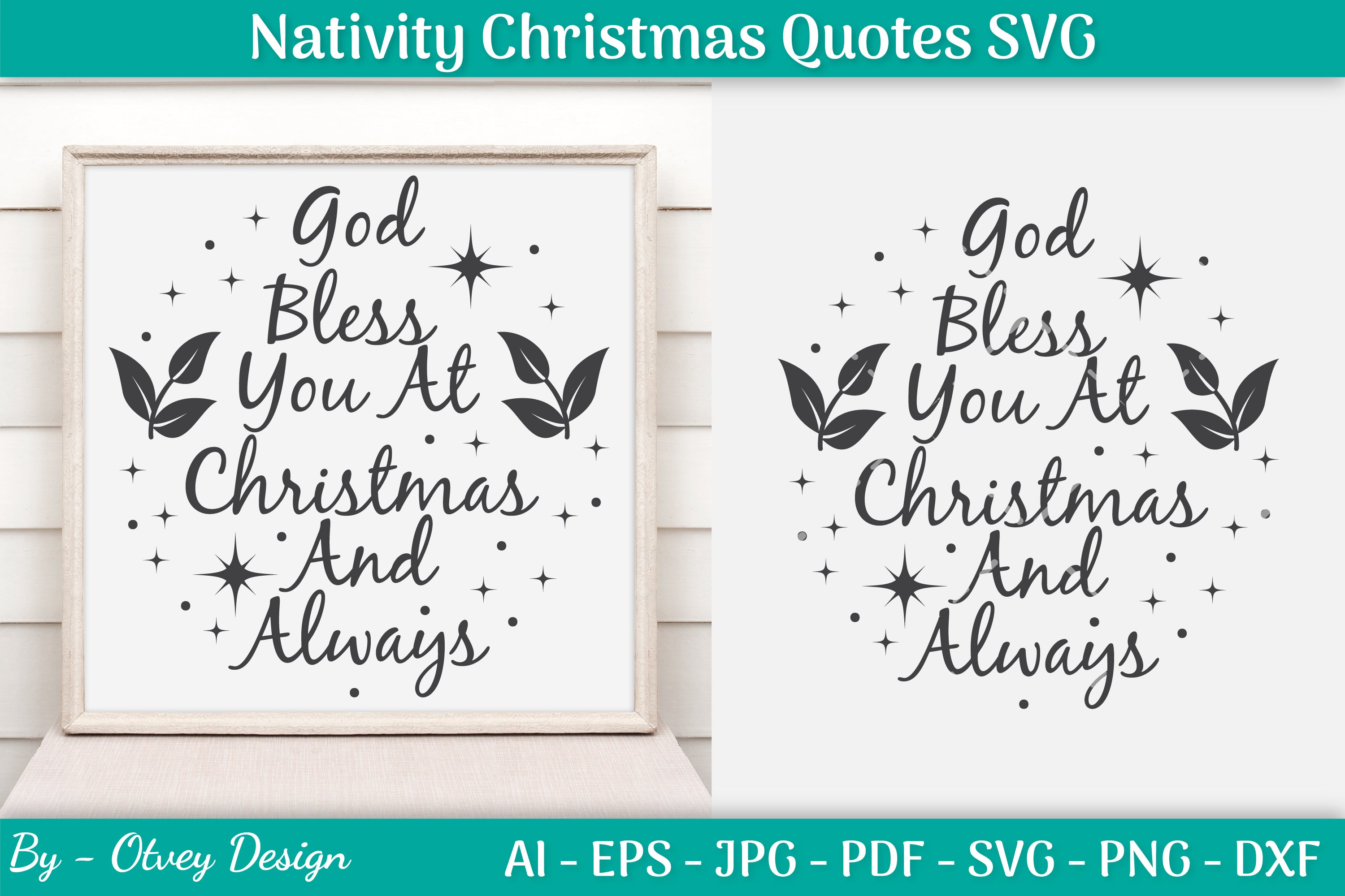 Nativity Christmas Quotes SVG Bundle 24 - CraftNest - Digital Crafting and Art