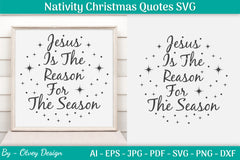 Nativity Christmas Quotes SVG Bundle 23 - CraftNest - Digital Crafting and Art