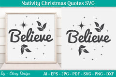 Nativity Christmas Quotes SVG Bundle 26 - CraftNest - Digital Crafting and Art