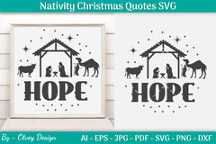 Nativity Christmas Quotes SVG Bundle 27 - CraftNest - Digital Crafting and Art