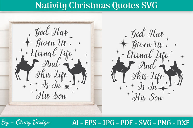 Nativity Christmas Quotes SVG Bundle 29 - CraftNest - Digital Crafting and Art