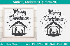 Nativity Christmas Quotes SVG Bundle 30 - CraftNest - Digital Crafting and Art