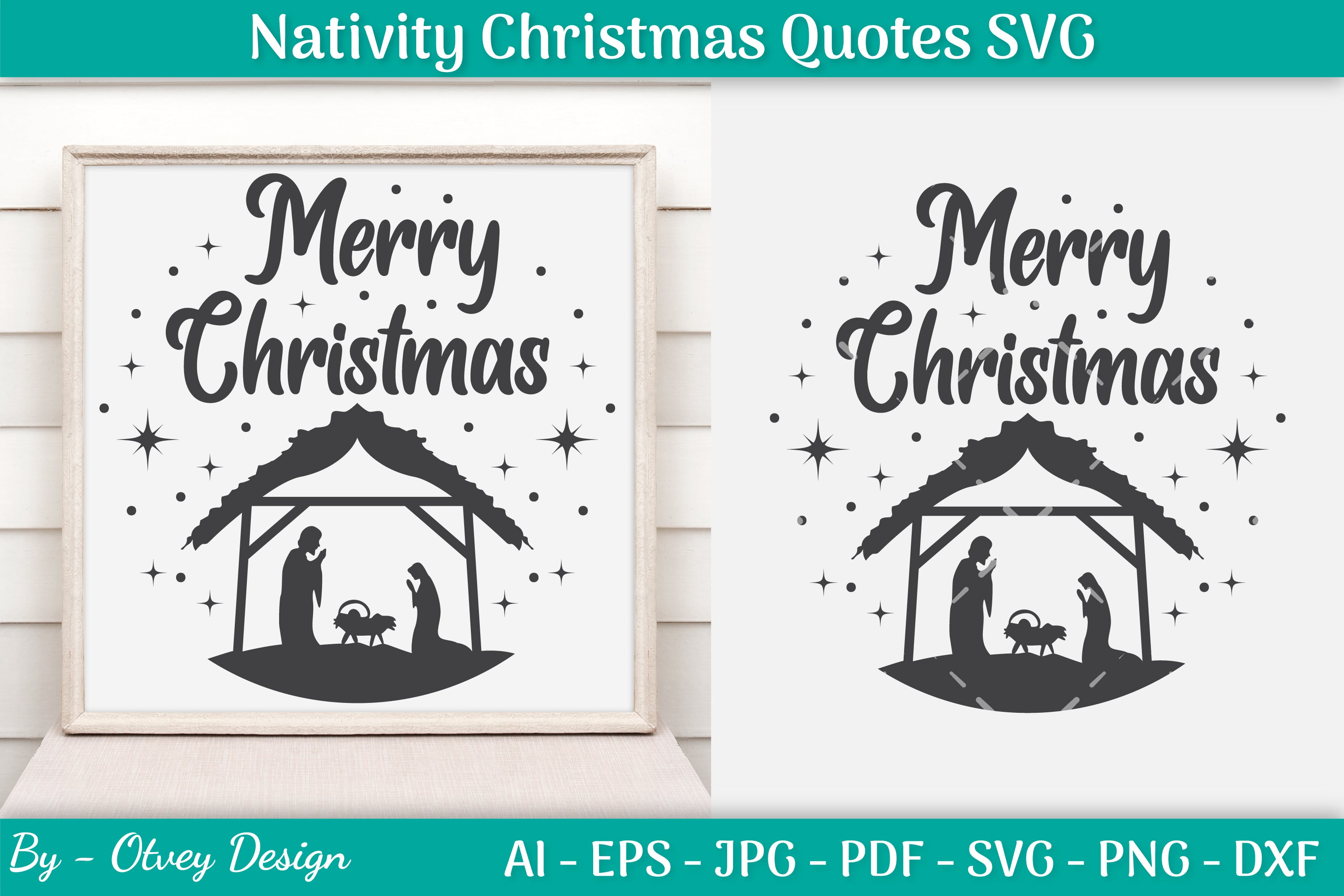 Nativity Christmas Quotes SVG Bundle 30 - CraftNest - Digital Crafting and Art