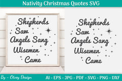 Nativity Christmas Quotes SVG Bundle 31 - CraftNest - Digital Crafting and Art