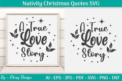 Nativity Christmas Quotes SVG Bundle 33 - CraftNest - Digital Crafting and Art