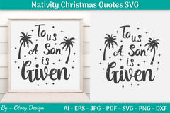 Nativity Christmas Quotes SVG Bundle 34 - CraftNest - Digital Crafting and Art