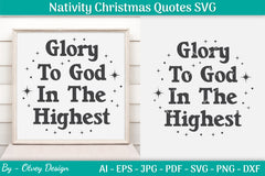 Nativity Christmas Quotes SVG Bundle 36 - CraftNest - Digital Crafting and Art