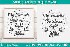 Nativity Christmas Quotes SVG Bundle 38 - CraftNest - Digital Crafting and Art