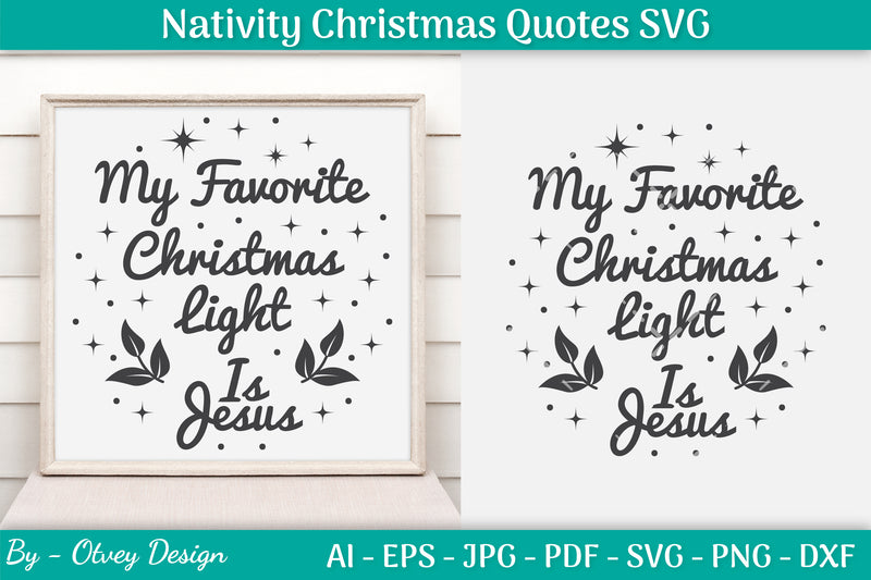 Nativity Christmas Quotes SVG Bundle 38 - CraftNest - Digital Crafting and Art