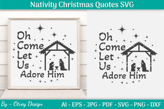 Nativity Christmas Quotes SVG Bundle 40 - CraftNest - Digital Crafting and Art