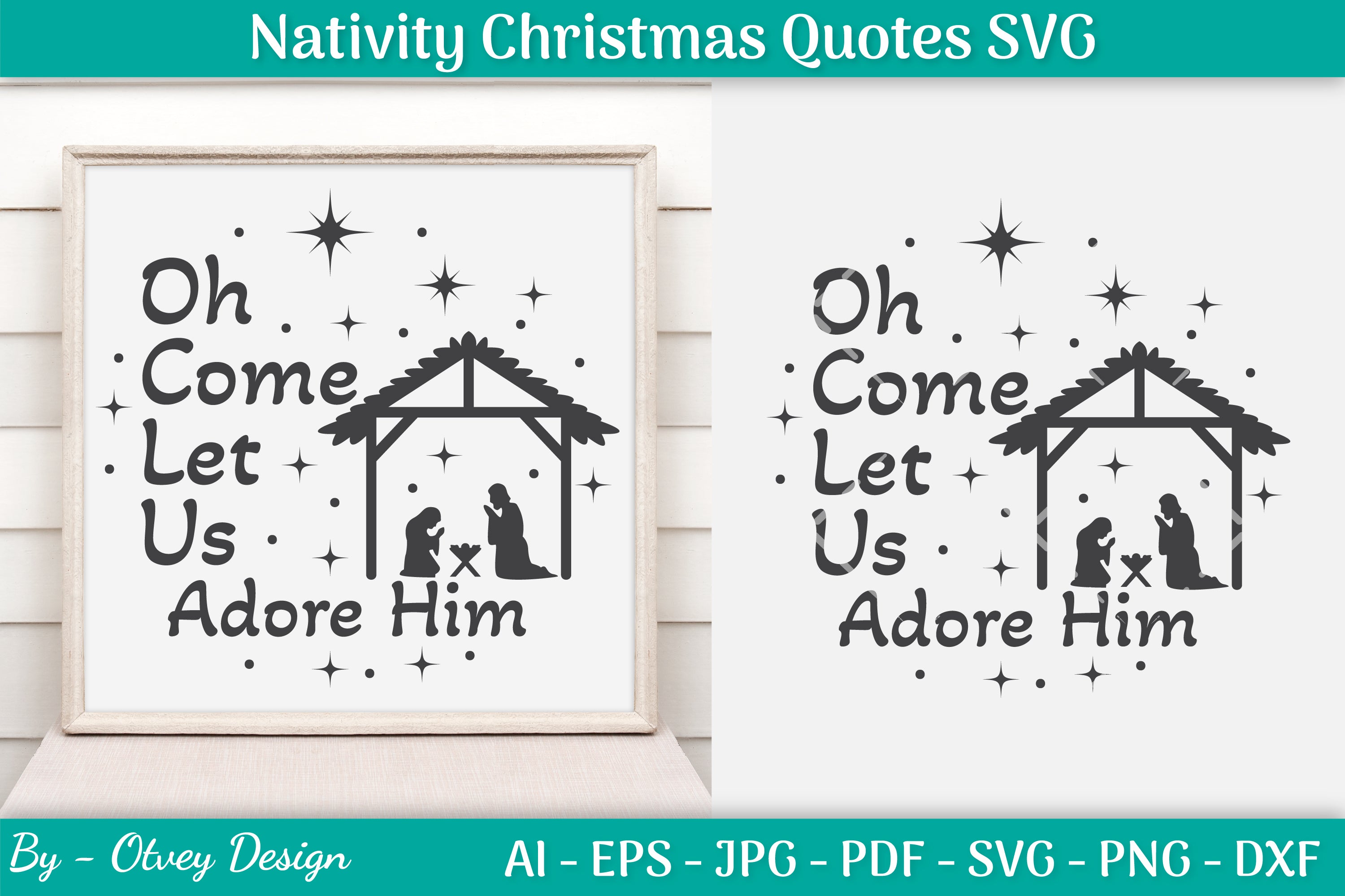 Nativity Christmas Quotes SVG Bundle 40 - CraftNest - Digital Crafting and Art