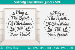 Nativity Christmas Quotes SVG Bundle 42 - CraftNest - Digital Crafting and Art