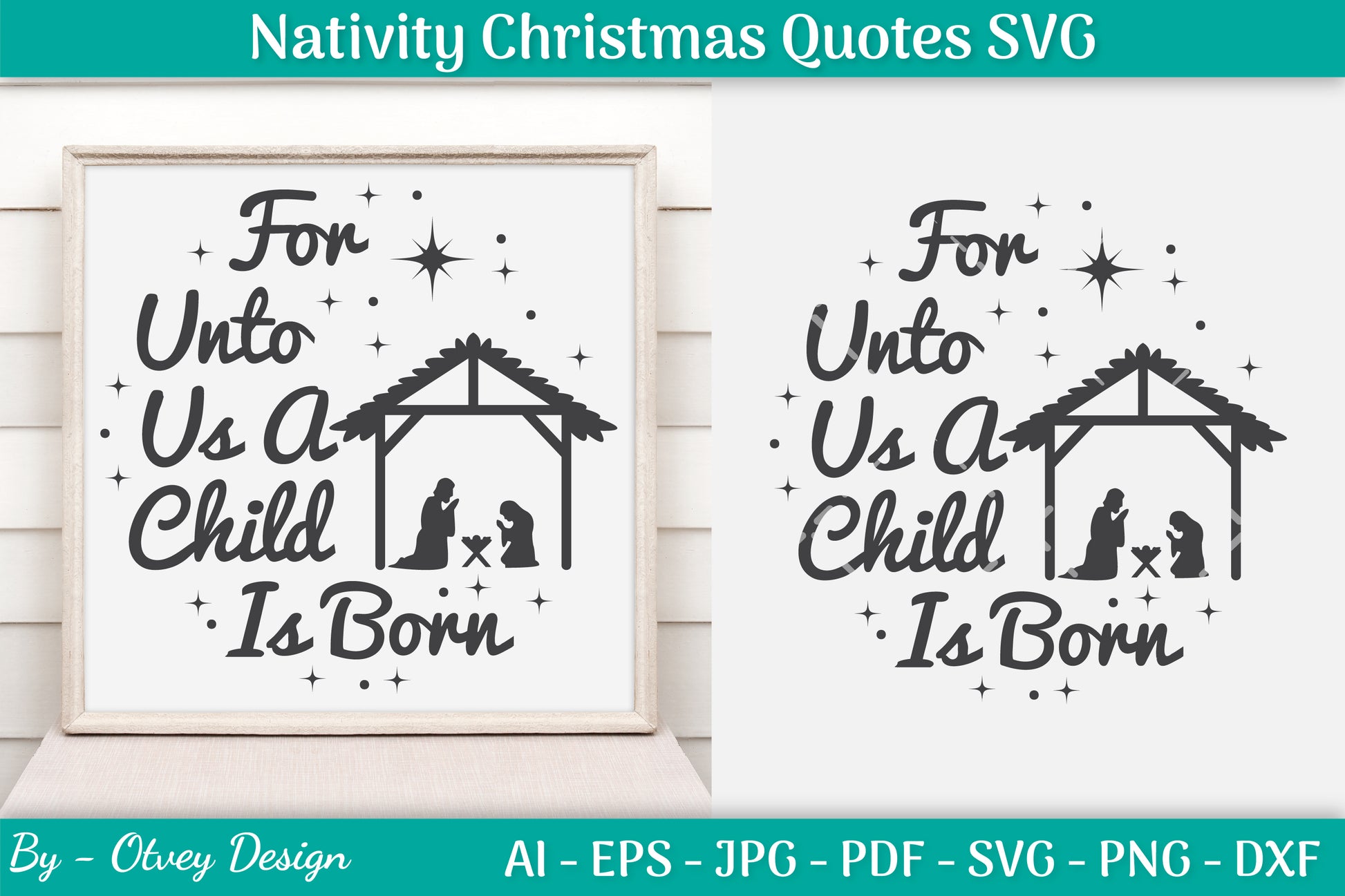 Nativity Christmas Quotes SVG Bundle 43 - CraftNest - Digital Crafting and Art