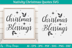 Nativity Christmas Quotes SVG Bundle 44 - CraftNest - Digital Crafting and Art