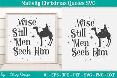 Nativity Christmas Quotes SVG Bundle 45 - CraftNest - Digital Crafting and Art