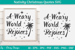 Nativity Christmas Quotes SVG Bundle 46 - CraftNest - Digital Crafting and Art