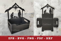 Nativity Box Display Papercut SVG Bundle - CraftNest - Digital Crafting and Art